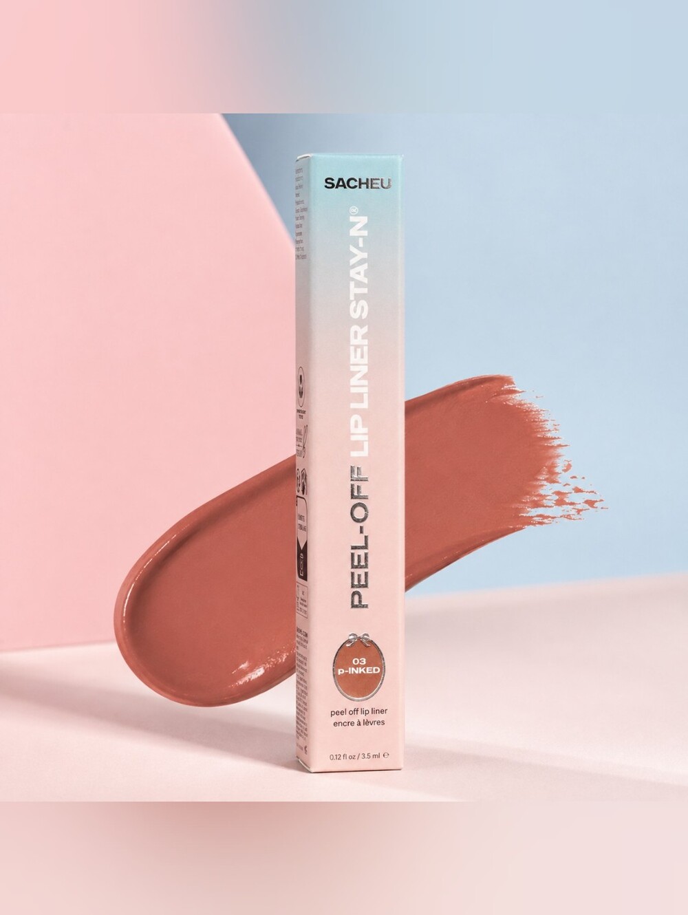 SACHEU Lip Liner STAY-N Peel-Off Lip Stain 03 P-INKED 3.5ml